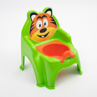 Горщик DOLONI дитячий №1 зі знімним резервуаром Тигр салатовий (013317/01/7)