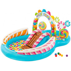 Ігровий центр-басейн надувний Intex Карамель 295x191x130см (57149)