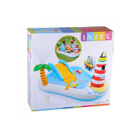 Ігровий центр-басейн надувний Intex Весела Риболовля 218x188x99см (57162)