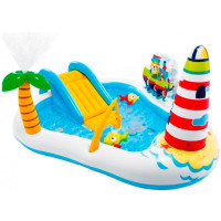 Ігровий центр-басейн надувний Intex Весела Риболовля 218x188x99см (57162)