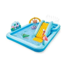 Ігровий центр-басейн надувний Intex Пригоди в Джунглях 257x216x84см (57161)