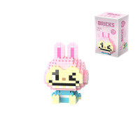 Піксельний конструктор Bricks 3D Labubu 238 дет рожево-блакитний (E3053)