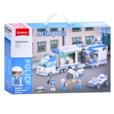 Конструктор SLUBAN Metropolis мобільний пункт управління поліції 510 ел (M38-B1219)