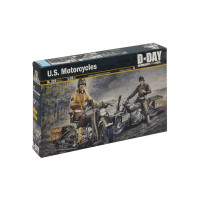 Збірна модель ITALERI 1:35 HARLEY DAVIDSON U.S. MOTORCYCLES (IT322)