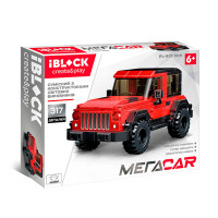 Конструктор IBLOCK МегаCar Червони позашляховик 317шт. (PL-921-306)