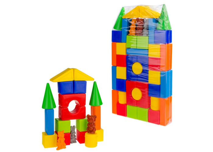 Пластиковий конструктор Colorplast Теремок №3 41дет. (1-066)