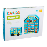 Дерев'яний конструктор Cubika Market LDK2 33 деталей (15122)
