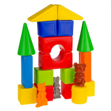 Пластиковий конструктор Colorplast Теремок №3 41дет. (1-066)