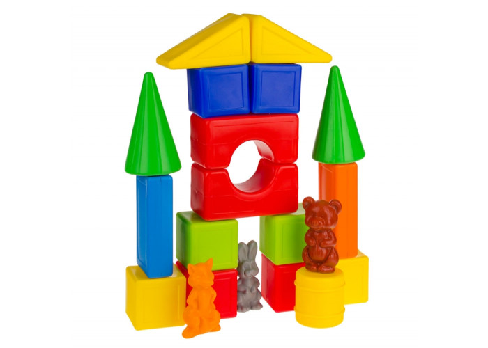 Пластиковий конструктор Colorplast Теремок №3 41дет. (1-066)