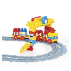 Пластиковий конструктор Wader Залізниця Baby Blocks 58шт (41471)