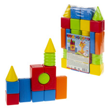 Пластиковий конструктор Colorplast Мастерок №2 24дет. (1-071)