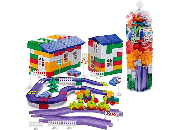 Конструктор Colorplast BLOCK Лідер №9 в мішку 450ел (CP1937)