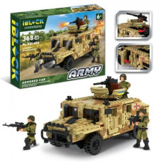 Конструктор дитячий IBLOCK ARMY Броньований автомобіль 368 дет. (PL-921-432)