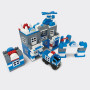 Конструктор DOLONI TOYS Поліція в пластиковому боксі 231 дет (013888/02)