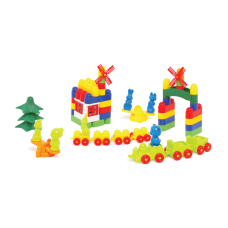 Пластиковий конструктор Colorplast Майстер Блок №3 93дет. (1-025)