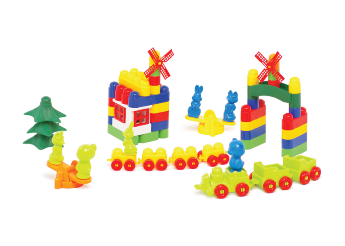 Пластиковий конструктор Colorplast Майстер Блок №3 93дет. (1-025)