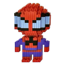 Конструктор PIXEL BUILDING BLOСK 3D Людина Павук 560 дет (MW-06)