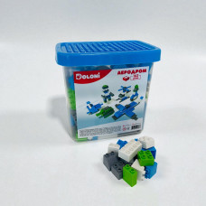 Конструктор DOLONI TOYS Аеродром в пластиковому боксі 162 дет (013888/09)