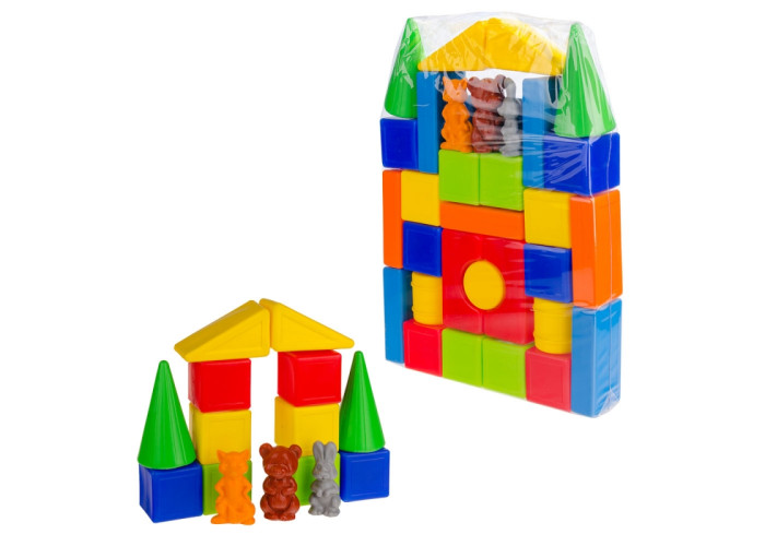 Пластиковий конструктор Colorplast Теремок №2 32дет. (1-065)