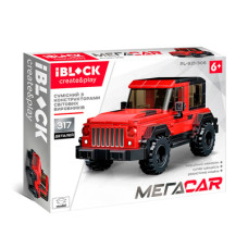 Конструктор IBLOCK МегаCar Червони позашляховик 317шт. (PL-921-306)