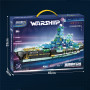 Конструктор Warship Battlership Military Кіберпанк військовий корабель 868 дет (KB8822)