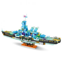 Конструктор Warship Battlership Military Кіберпанк військовий корабель 868 дет (KB8822)