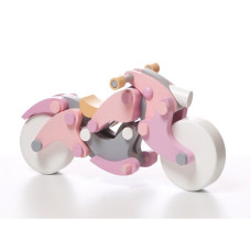 Дерев'яний конструктор Cubika Мотоцикл Girl-чопер LМ-1 58 деталей (11629)