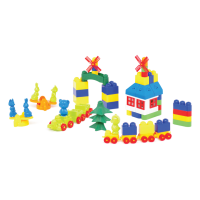 Пластиковий конструктор Colorplast Майстер Блок №5 93дет. (1-027)