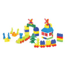 Пластиковий конструктор Colorplast Майстер Блок №5 93дет. (1-027)