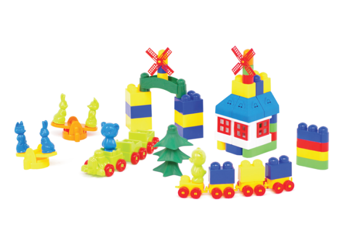 Пластиковий конструктор Colorplast Майстер Блок №5 93дет. (1-027)