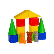 Пластиковий конструктор Colorplast Теремок №2 32дет. (1-065)