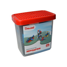 Конструктор DOLONI Аеродром в пластиковому боксі 142 дет (013888/33)