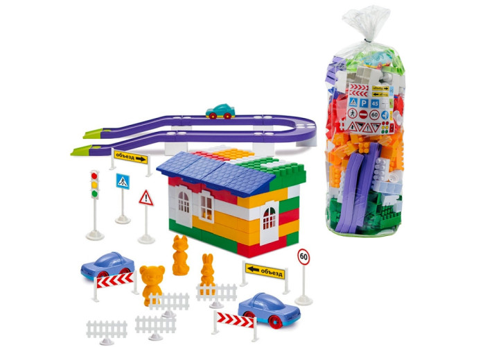 Пластиковий конструктор Colorplast Лідер №6 250дет. (1-055)
