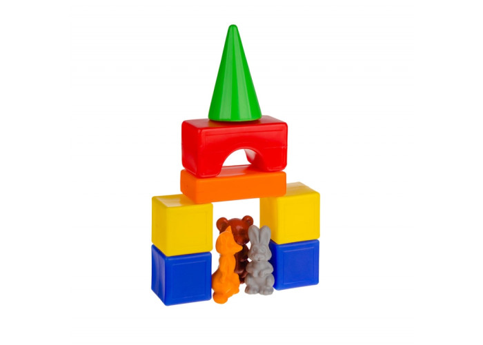 Пластиковий конструктор Colorplast Теремок №1 20дет. (1-064)