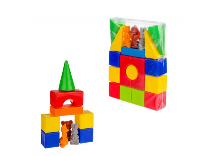 Пластиковий конструктор Colorplast Теремок №1 20дет. (1-064)