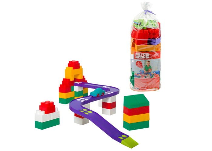 Пластиковий конструктор Colorplast Авто Блок №3 72дет. (1791)