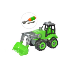 Конструктор на шурупах Limo Toy трактор з ковшем 20 см (KB059)