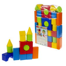 Пластиковий конструктор Colorplast Мастерок №3 36дет. (1-072)