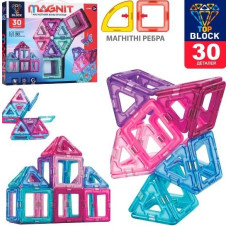 Магнітний конструктор TOP BLOCK 30 деталей (BT009)