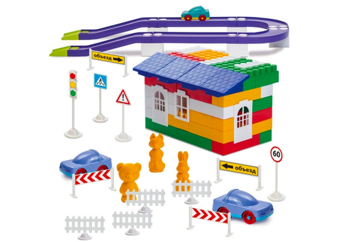Пластиковий конструктор Colorplast Лідер №6 250дет. (1-055)