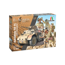 Збірна модель ITALERI Бронеавтомобіль AB41 1:35 із фігурками (IT6591)