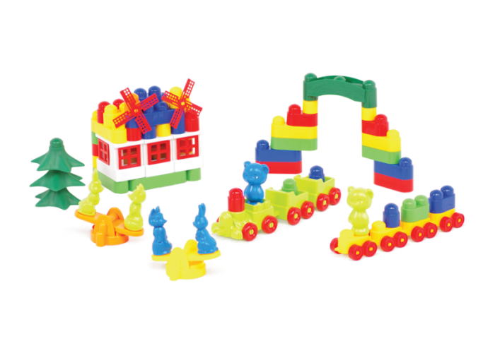 Пластиковий конструктор Colorplast Майстер Блок №6 113дет. (1-028)