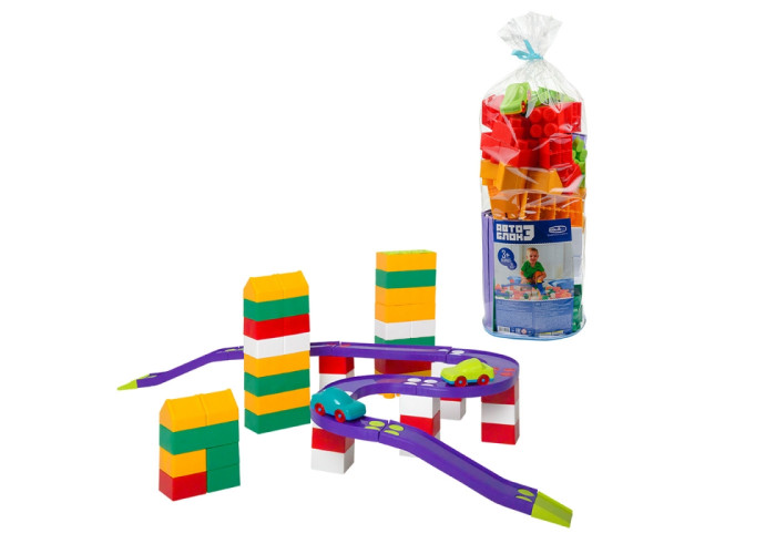 Пластиковий конструктор Colorplast Авто Блок №4 88дет. (1807)