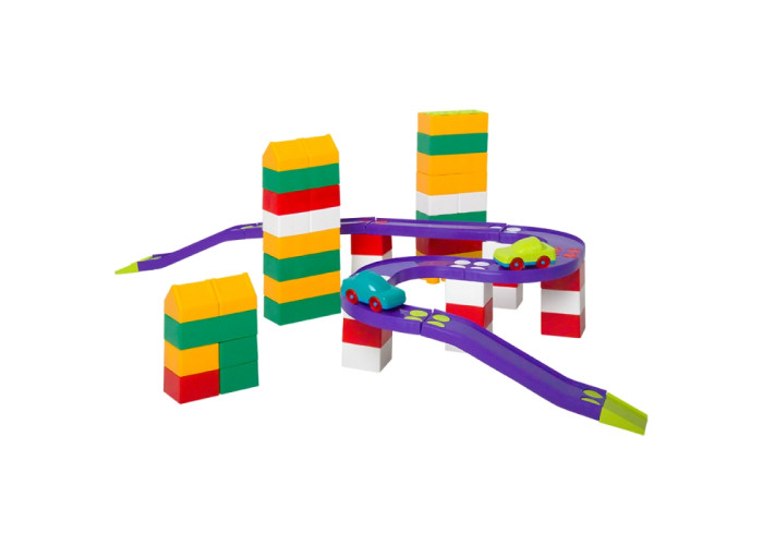 Пластиковий конструктор Colorplast Авто Блок №4 88дет. (1807)