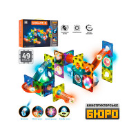 Конструктор магнітний Limo Toy Magnistar лабіринт із світловими ефектами 49 дет (TB002)