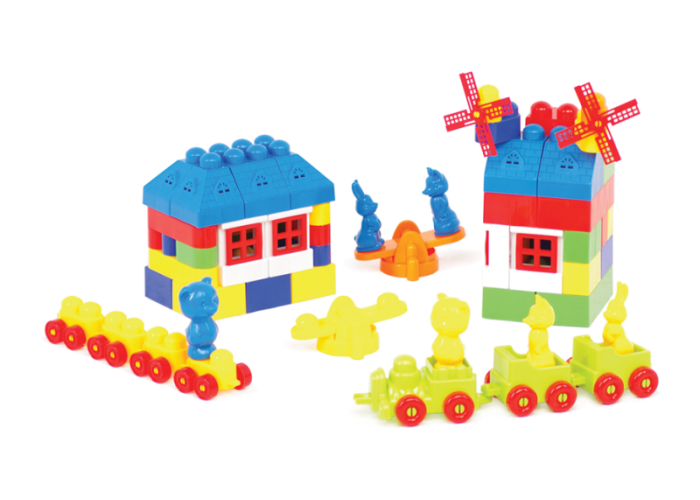 Пластиковий конструктор Colorplast Майстер Блок №7 105дет. (1-029)