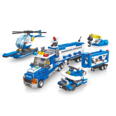 Конструктор Limo Toy Kids Bricks Police 5в1 поліцейська техніка 616 дет (KB5002)