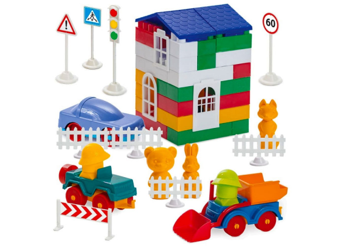 Пластиковий конструктор Colorplast Лідер №4 150дет. (1-053)