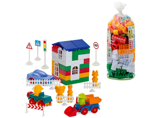 Пластиковий конструктор Colorplast Лідер №4 150дет. (1-053)