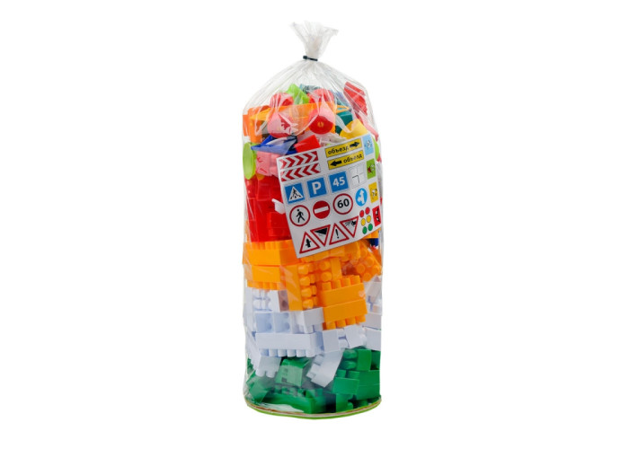 Пластиковий конструктор Colorplast Лідер №5 200дет. (1-054)